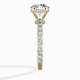 Pave Eternity Band Hidden Halo Ring Engagement Ring