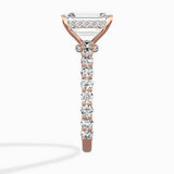 Pave Eternity Band Hidden Halo Ring Engagement Ring