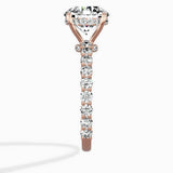 Pave Eternity Band Hidden Halo Ring Engagement Ring