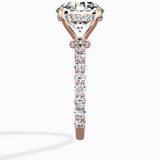 Pave Eternity Band Hidden Halo Ring Engagement Ring