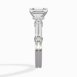 Ornate Six Prong Vintage Solitaire Ring Engagement Ring