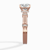 Ornate Six Prong Vintage Solitaire Ring Engagement Ring