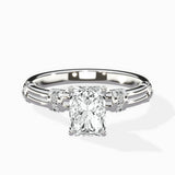 Ornate Six Prong Vintage Solitaire Ring Engagement Ring