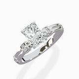 Ornate Six Prong Vintage Solitaire Ring Engagement Ring