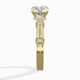 Ornate Six Prong Vintage Solitaire Ring Engagement Ring