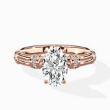 Ornate Six Prong Vintage Solitaire Ring Engagement Ring