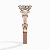 Ornate Six Prong Vintage Solitaire Ring Engagement Ring