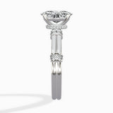 Ornate Six Prong Vintage Solitaire Ring Engagement Ring