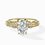 Ornate Six Prong Vintage Solitaire Ring Engagement Ring