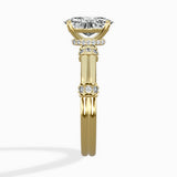 Ornate Six Prong Vintage Solitaire Ring Engagement Ring