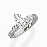 Ornate Six Prong Vintage Solitaire Ring Engagement Ring