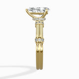 Ornate Six Prong Vintage Solitaire Ring Engagement Ring