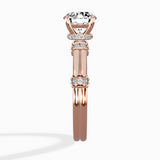 Ornate Six Prong Vintage Solitaire Ring Engagement Ring