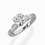Ornate Six Prong Vintage Solitaire Ring Engagement Ring
