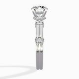 Ornate Six Prong Vintage Solitaire Ring Engagement Ring