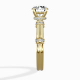 Ornate Six Prong Vintage Solitaire Ring Engagement Ring