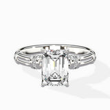 Ornate Six Prong Vintage Solitaire Ring Engagement Ring