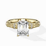 Ornate Six Prong Vintage Solitaire Ring Engagement Ring
