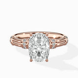 Ornate Six Prong Vintage Solitaire Ring Engagement Ring