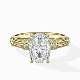 Ornate Six Prong Vintage Solitaire Ring Engagement Ring
