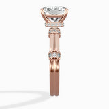 Ornate Six Prong Vintage Solitaire Ring Engagement Ring