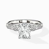 Ornate Six Prong Vintage Solitaire Ring Engagement Ring