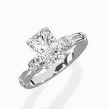 Ornate Six Prong Vintage Solitaire Ring Engagement Ring