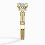 Ornate Six Prong Vintage Solitaire Ring Engagement Ring