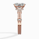 Ornate Six Prong Vintage Solitaire Ring Engagement Ring