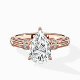 Ornate Six Prong Vintage Solitaire Ring Engagement Ring