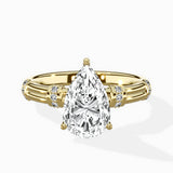 Ornate Six Prong Vintage Solitaire Ring Engagement Ring