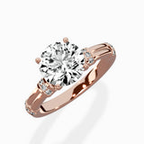 Ornate Six Prong Vintage Solitaire Ring Engagement Ring