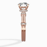 Ornate Six Prong Vintage Solitaire Ring Engagement Ring
