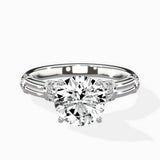 Ornate Six Prong Vintage Solitaire Ring Engagement Ring
