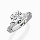 Ornate Six Prong Vintage Solitaire Ring Engagement Ring