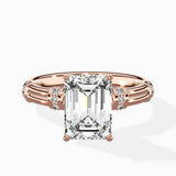 Ornate Six Prong Vintage Solitaire Ring Engagement Ring