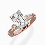 Ornate Six Prong Vintage Solitaire Ring Engagement Ring