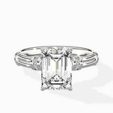 Ornate Six Prong Vintage Solitaire Ring Engagement Ring