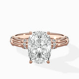 Ornate Six Prong Vintage Solitaire Ring Engagement Ring