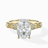 Ornate Six Prong Vintage Solitaire Ring Engagement Ring