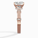 Ornate Six Prong Vintage Solitaire Ring Engagement Ring