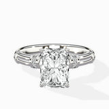 Ornate Six Prong Vintage Solitaire Ring Engagement Ring