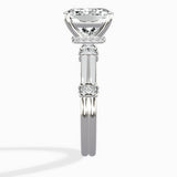 Ornate Six Prong Vintage Solitaire Ring Engagement Ring