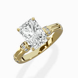 Ornate Six Prong Vintage Solitaire Ring Engagement Ring