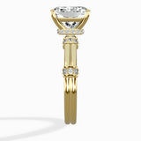Ornate Six Prong Vintage Solitaire Ring Engagement Ring