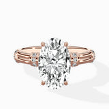 Ornate Six Prong Vintage Solitaire Ring Engagement Ring