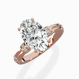 Ornate Six Prong Vintage Solitaire Ring Engagement Ring