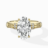 Ornate Six Prong Vintage Solitaire Ring Engagement Ring