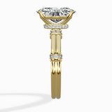 Ornate Six Prong Vintage Solitaire Ring Engagement Ring