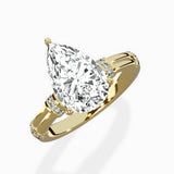 Ornate Six Prong Vintage Solitaire Ring Engagement Ring